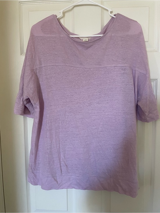 Caslon Tops - Caslon Lavender Short Sleeve Tee - Relaxed Crewneck